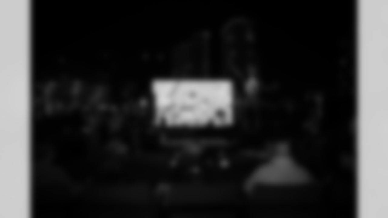 The Arizona Cardinals host a happy hour at Happiest Hour during the inaugural Cardinals Premier Travel trip to Dallas on Sunday, Nov. 2, 2025 in Dallas, TX.