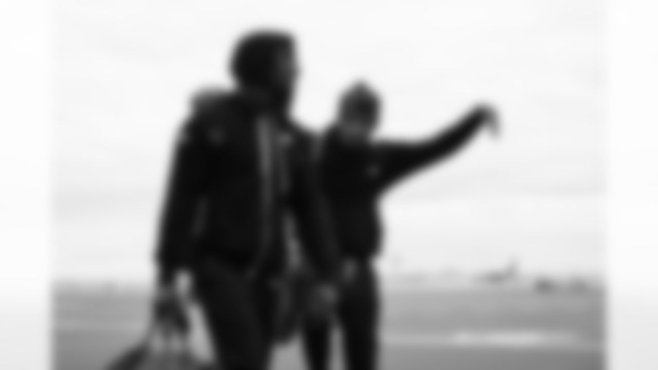 Arizona Cardinals safety Dadrion "Rabbit" Taylor-Demerson (42) and Arizona Cardinals safety Jalen Thompson (34) travels to Cincinnati before the Week 17 regular season game against the Cincinnati Bengals on Saturday, Dec. 27, 2025 in Phoenix, AZ.