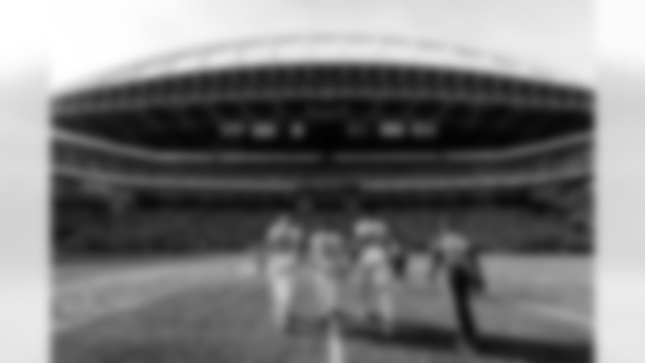 Arizona Cardinals offensive lineman Hjalte Froholdt (72) , Arizona Cardinals safety Budda Baker (3) and Arizona Cardinals defensive lineman Calais Campbell (93) during the Week 10 regular season game between the Arizona Cardinals and the Seattle Seahawks on Sunday, Nov. 9, 2025 in Seattle, WA.