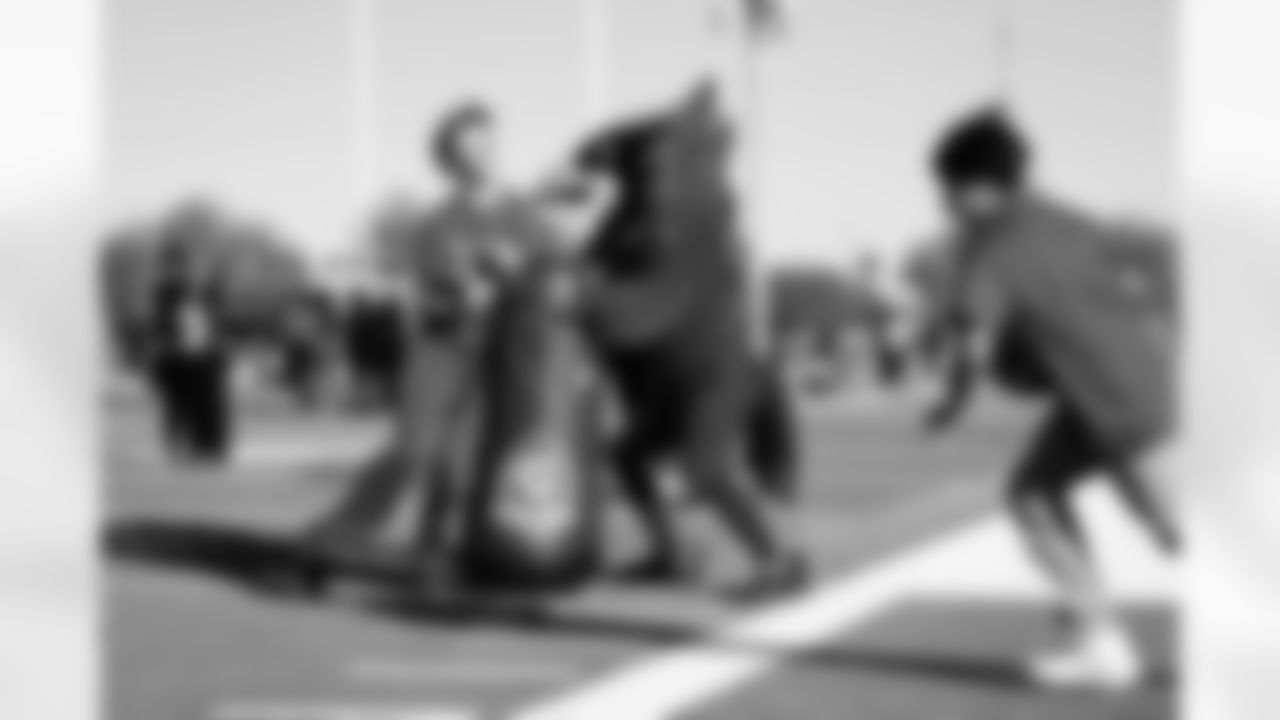 The Arizona Cardinals host a Youth Football Camp at Cesar Chavez High School presented by State Farm on Tuesday, Dec. 16, 2025 in Laveen Village, AZ.