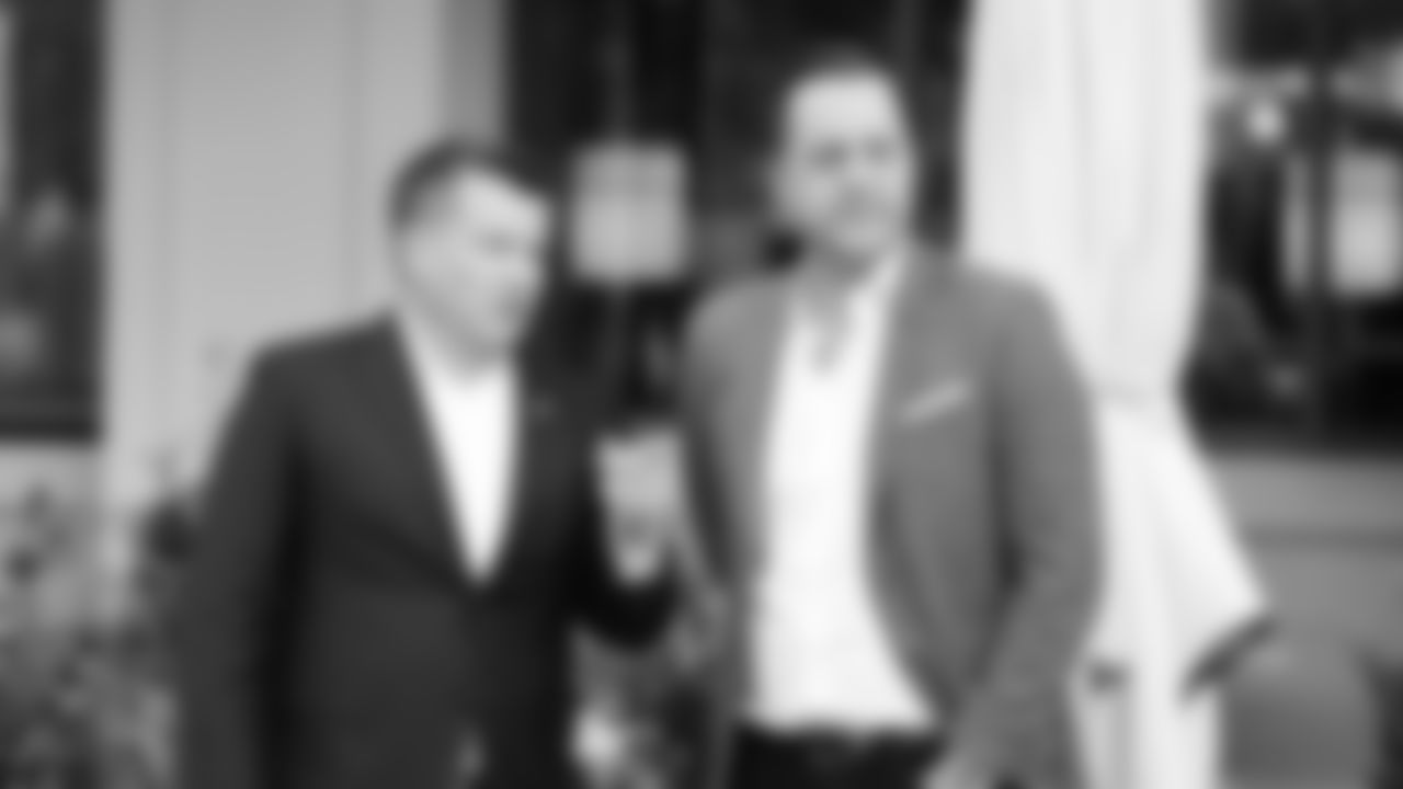 Owner Michael Bidwill and COO Jeremy Walls at The Global Ambassador for an event about State Farm Stadium's new luxury seating.