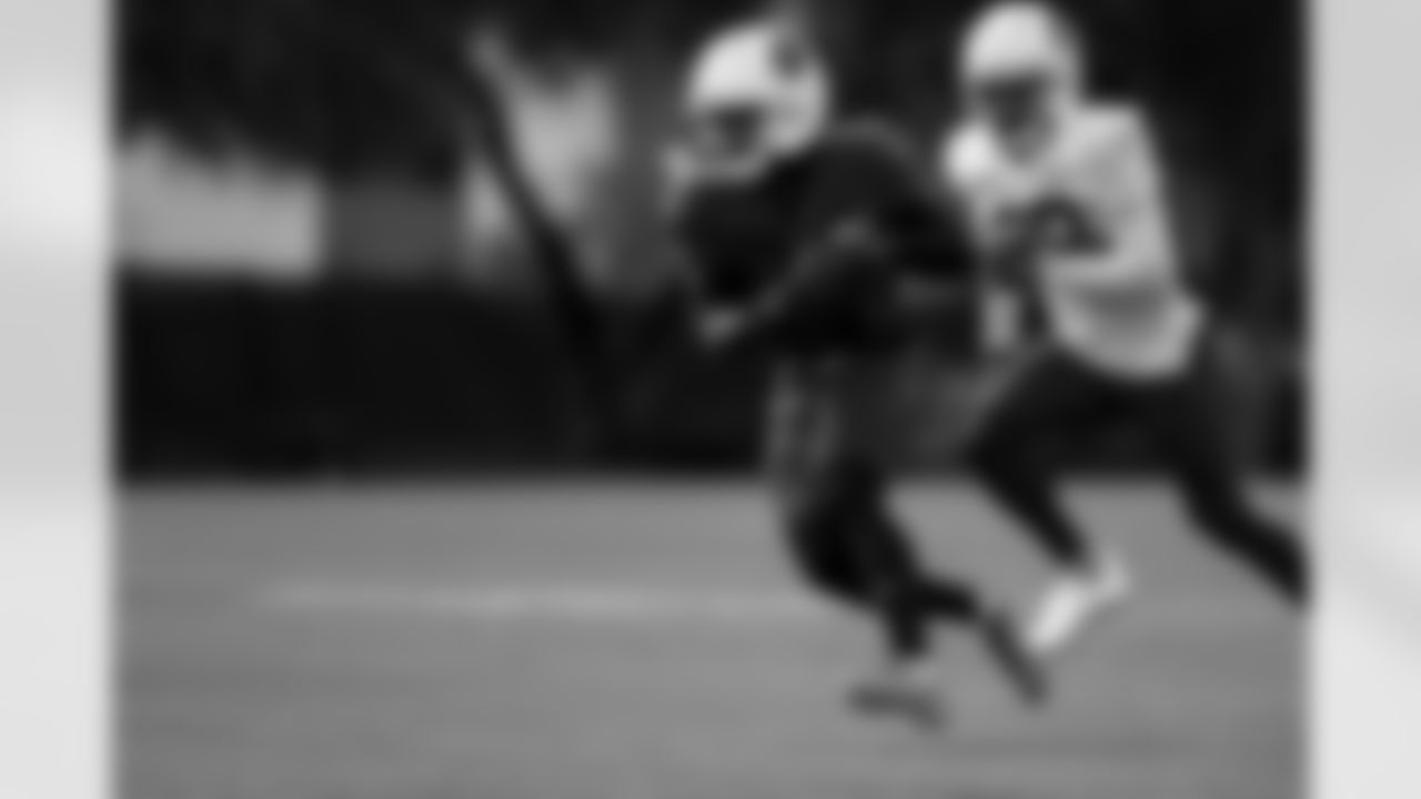 Arizona Cardinals wide receiver Greg Dortch (4) during practice at the Dignity Health Training Facility on Thursday, Nov. 20, 2025 in Tempe, AZ.