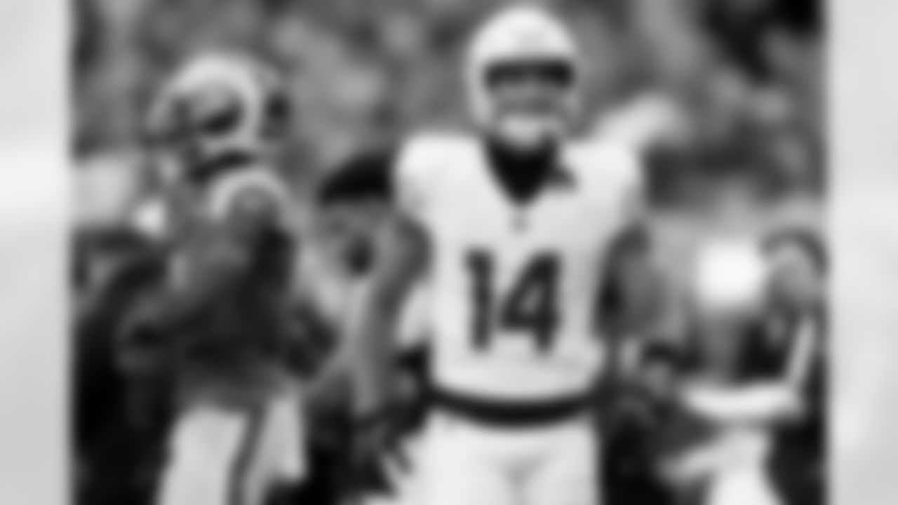 Arizona Cardinals wide receiver Michael Wilson (14) during the Week 18 regular season game between the Arizona Cardinals and the Los Angeles Rams on Sunday, Jan. 4, 2026 in Los Angeles, CA.