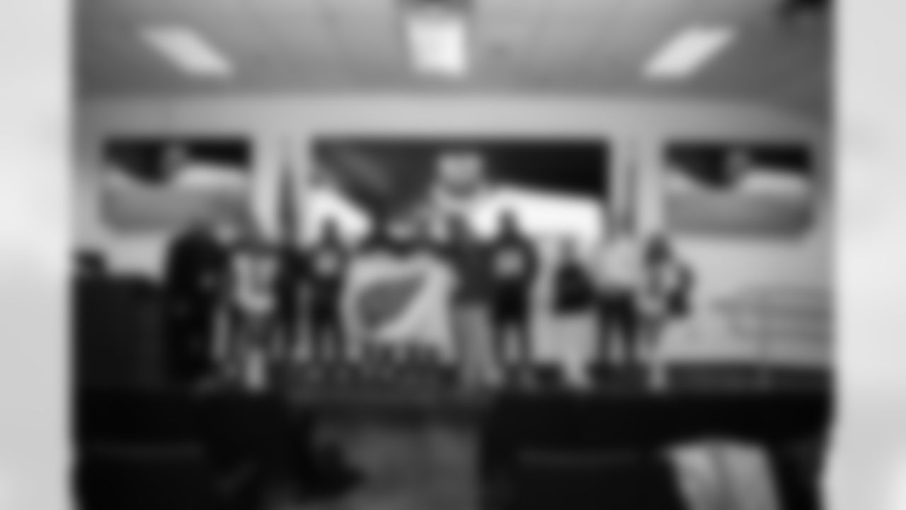 The Arizona Cardinals host TAPS, the Pat Tillman Foundation, Cox Charities, Folds of Honor, and civics educators on a KC-135 Stratotanker incentive flight featuring in-air refueling at Goldwater Air National Guard Base on Tuesday, Dec. 2, 2025 in Phoenix, AZ.