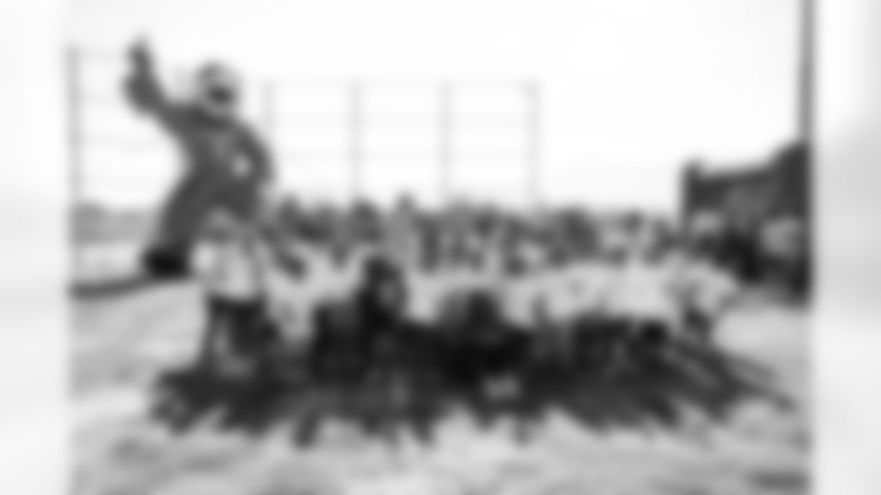 The Arizona Cardinals and the Boys & Girls Club at Gila River host a Youth Football Camp at the Boys & Girls Club on Tuesday, Nov. 11, 2025 in Laveen Village, AZ.