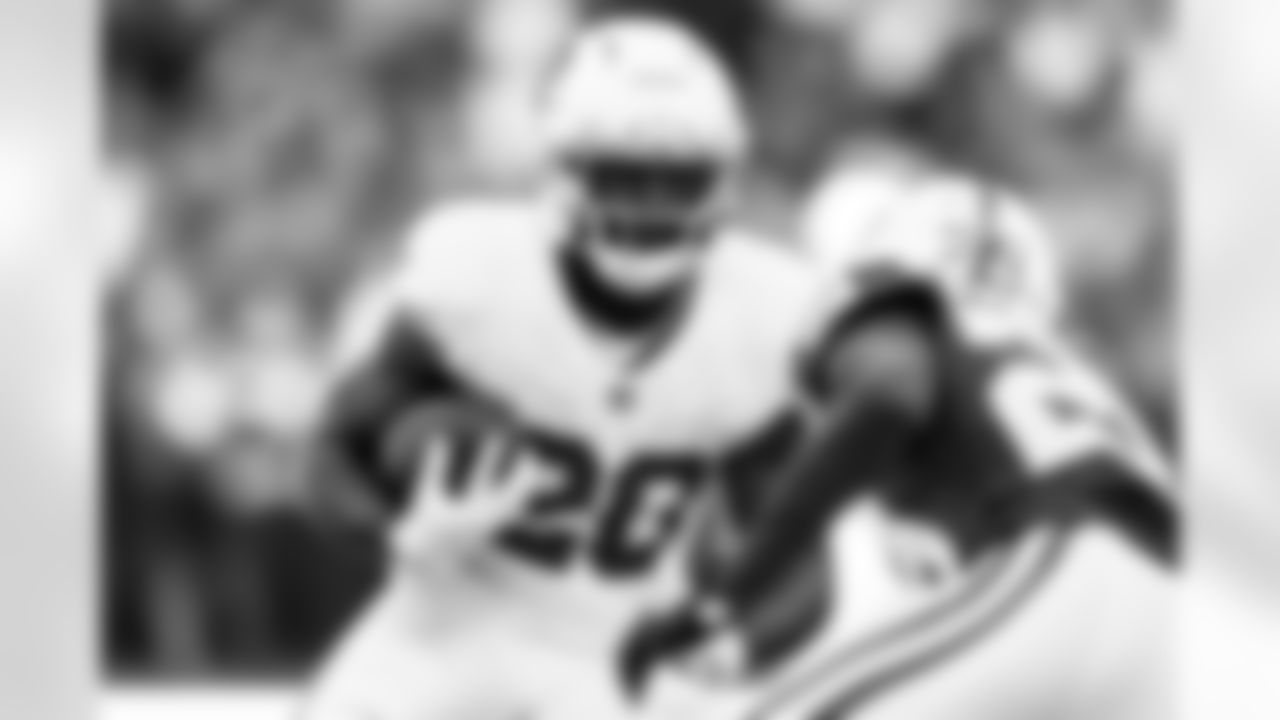 Arizona Cardinals running back Bam Knight (20) during the Week 6 regular season game between the Arizona Cardinals and the Indianapolis Colts on Sunday, Oct. 12, 2025 in Indianapolis, IN.