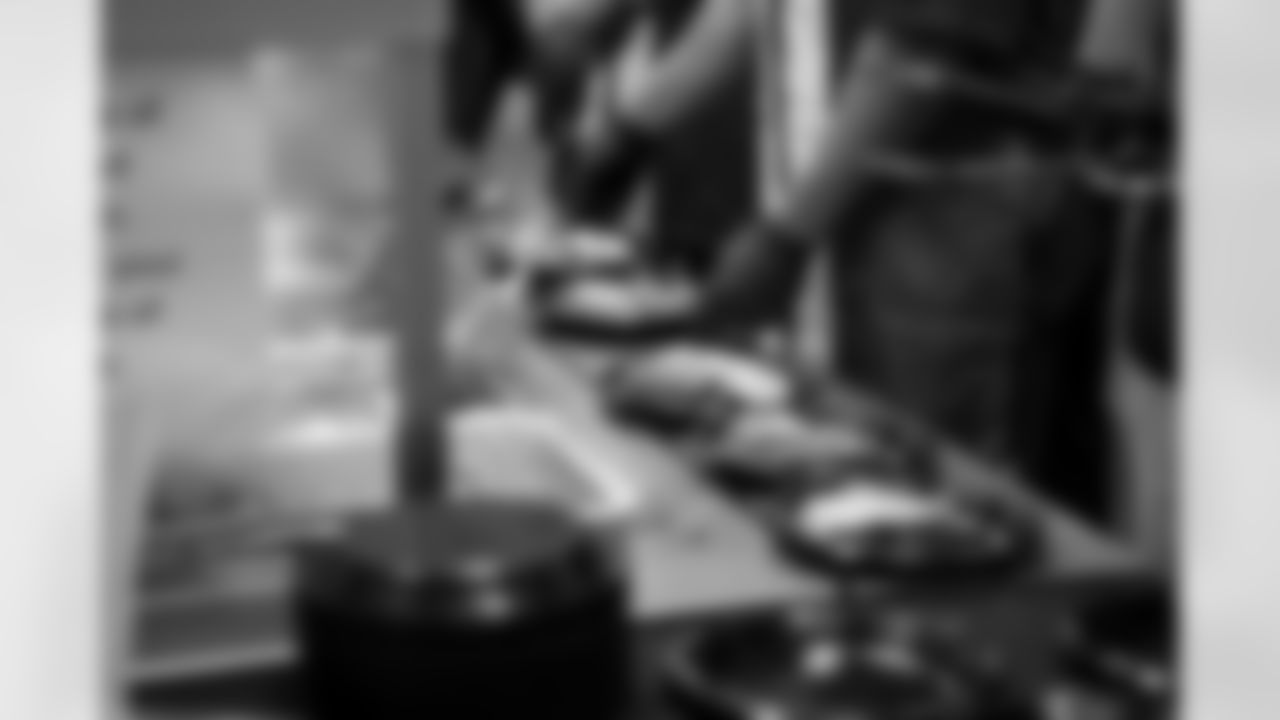 The Arizona Cardinals and Phoenix Rescue Mission host families for a Thanksgiving meal event on Monday, Nov. 24, 2025 in Phoenix, AZ.