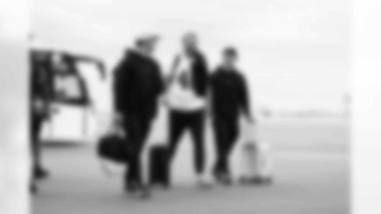 Arizona Cardinals long snapper Aaron Brewer (46) , Arizona Cardinals kicker Chad Ryland (38) and Arizona Cardinals punter Matt Haack (39) travels to Cincinnati before the Week 17 regular season game against the Cincinnati Bengals on Saturday, Dec. 27, 2025 in Phoenix, AZ.