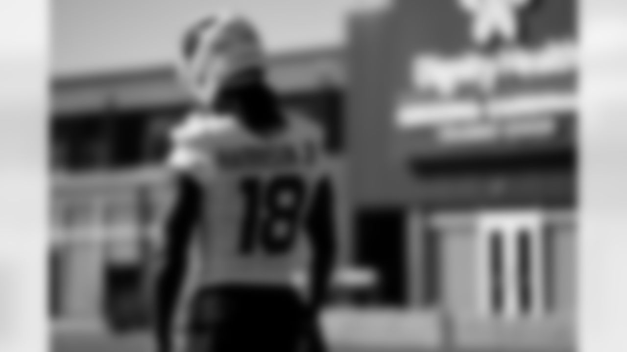 Arizona Cardinals wide receiver Marvin Harrison Jr. (18) during practice at the Dignity Health Training Facility on Friday, Nov. 7, 2025 in Tempe, AZ.