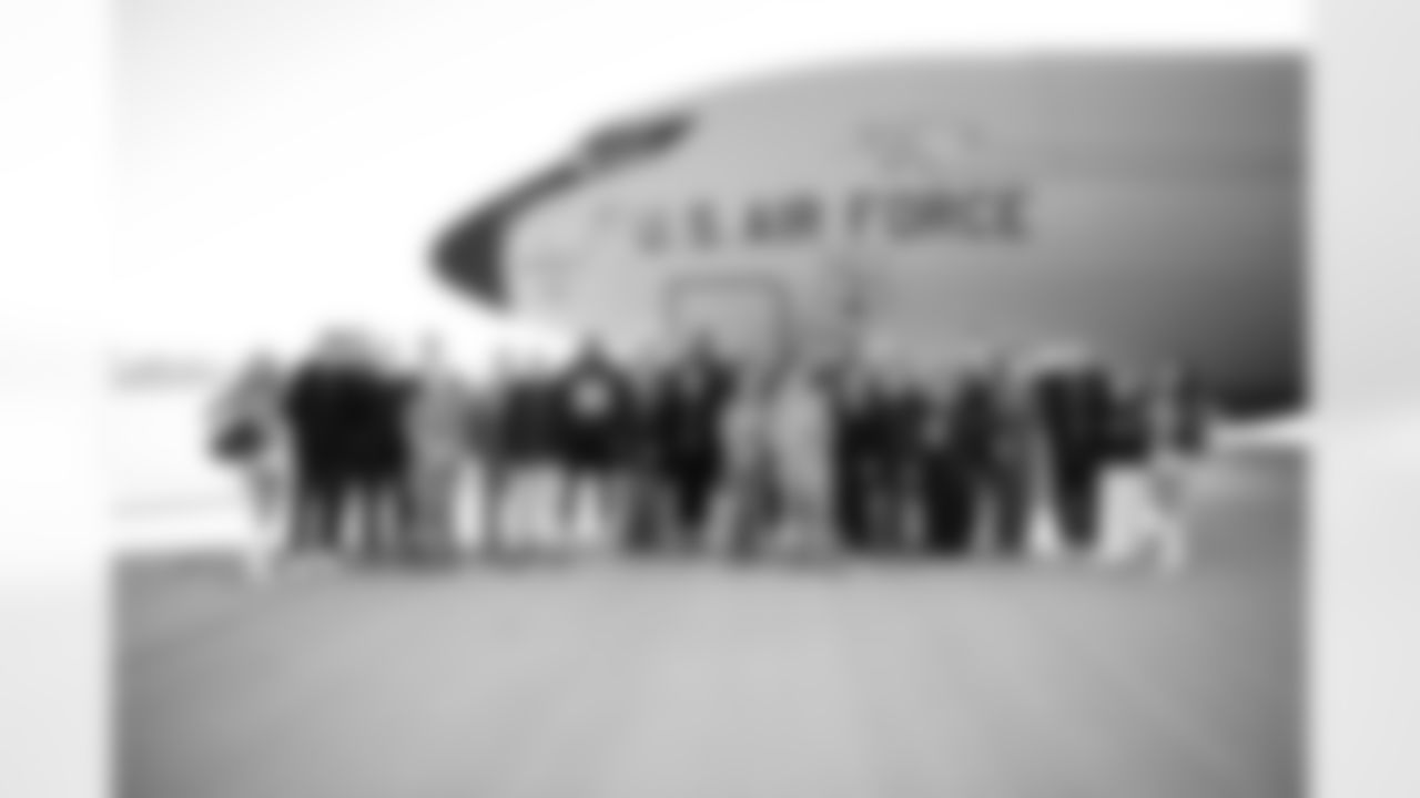 The Arizona Cardinals host TAPS, the Pat Tillman Foundation, Cox Charities, Folds of Honor, and civics educators on a KC-135 Stratotanker incentive flight featuring in-air refueling at Goldwater Air National Guard Base on Tuesday, Dec. 2, 2025 in Phoenix, AZ.