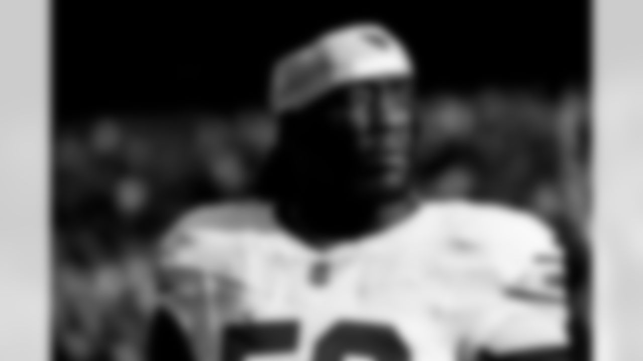 Arizona Cardinals defensive lineman Darius Robinson (56) during the Week 10 regular season game between the Arizona Cardinals and the Seattle Seahawks on Sunday, Nov. 9, 2025 in Seattle, WA.