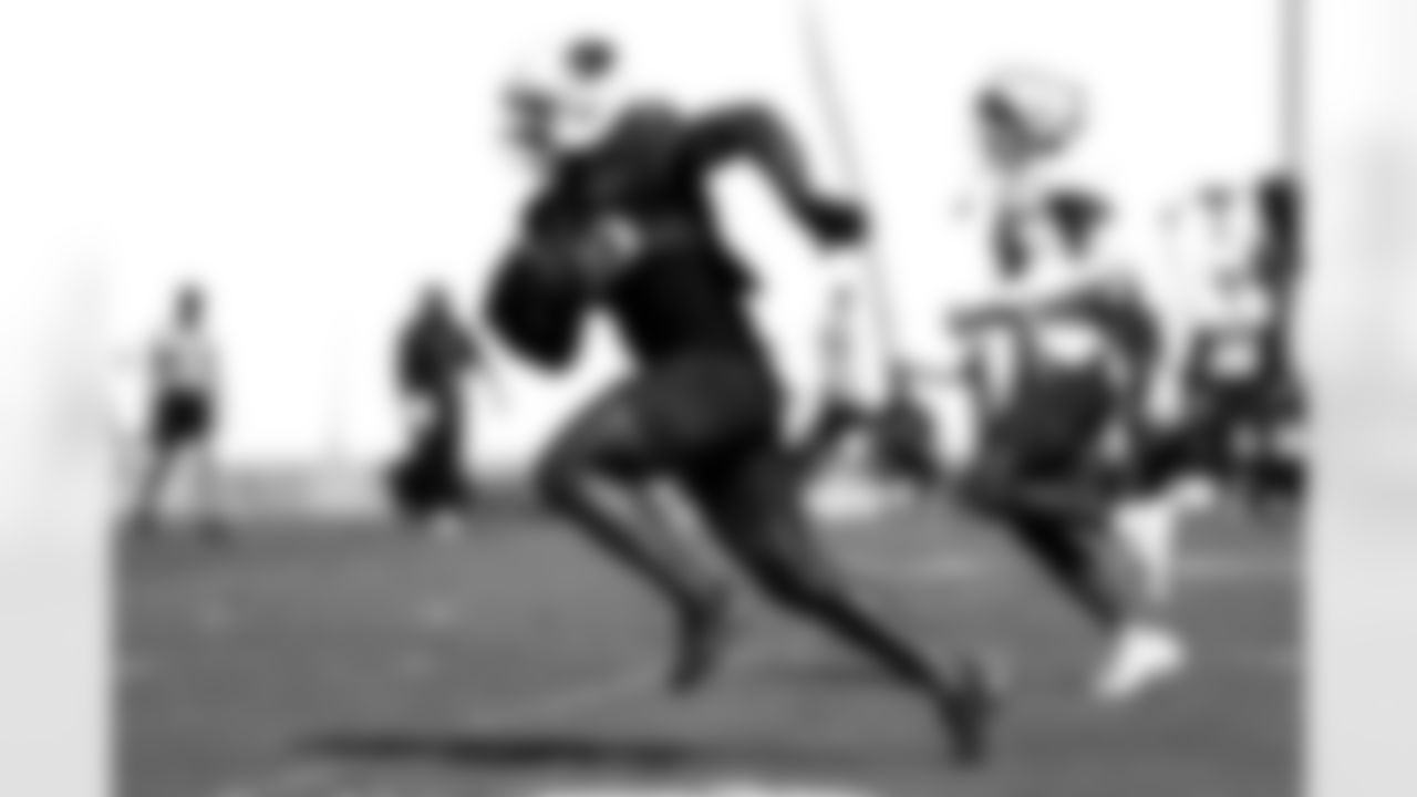 Arizona Cardinals running back Bam Knight (20) during practice at the Dignity Health Training Facility on Thursday, Oct. 16, 2025 in Tempe, AZ.