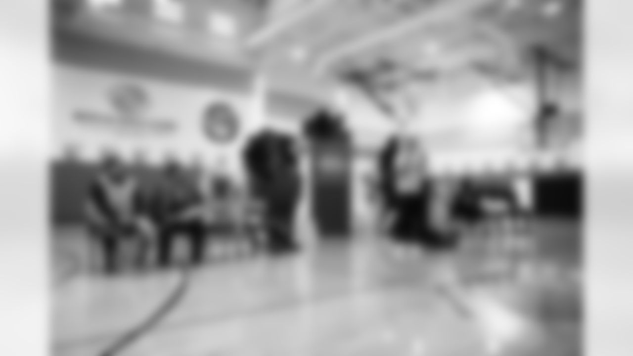 The Arizona Cardinals and the Boys & Girls Club at Gila River host a Youth Football Camp at the Boys & Girls Club on Tuesday, Nov. 11, 2025 in Laveen Village, AZ.