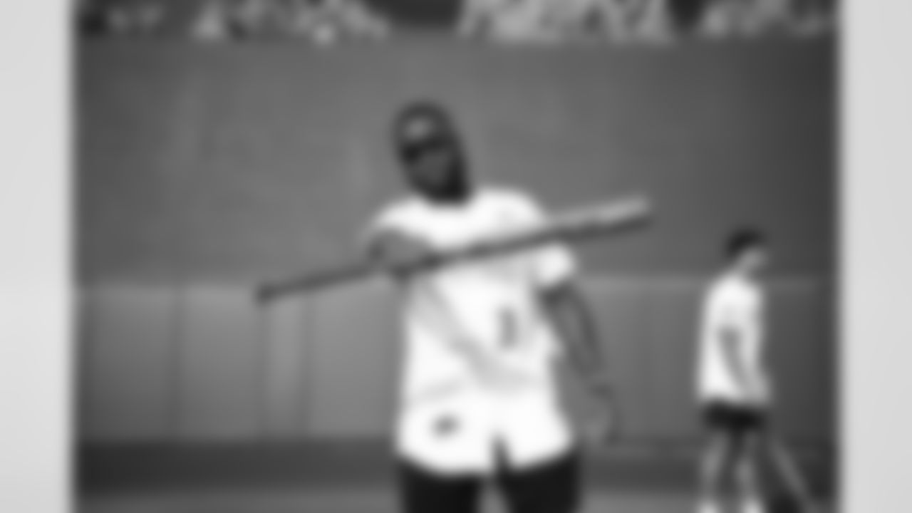 Arizona Cardinals quarterback Kyler Murray (1) hosts his inaugural Kyler Murray Foundation Charity Celebrity Softball Game at Salt River Fields at Talking Stick on Saturday, May 17, 2025 in Scottsdale, AZ.