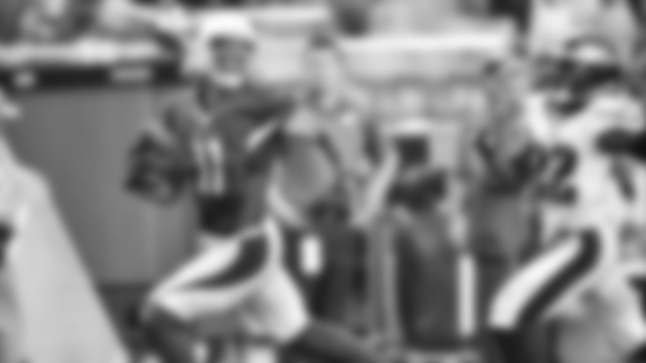 Larry Fitzgerald races for an 80-yard touchdown in 2014. against the Eagles.