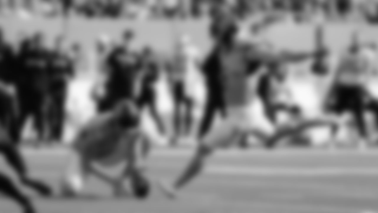 Tennessee Titans kicker Joey Slye (6) kicks a field goal from the hold of punter Johnny Hekker (3) during the first half of an NFL football game against the New Orleans Saints, Sunday, Dec. 28, 2025, in Nashville, Tenn. (AP Photo/Stew Milne)