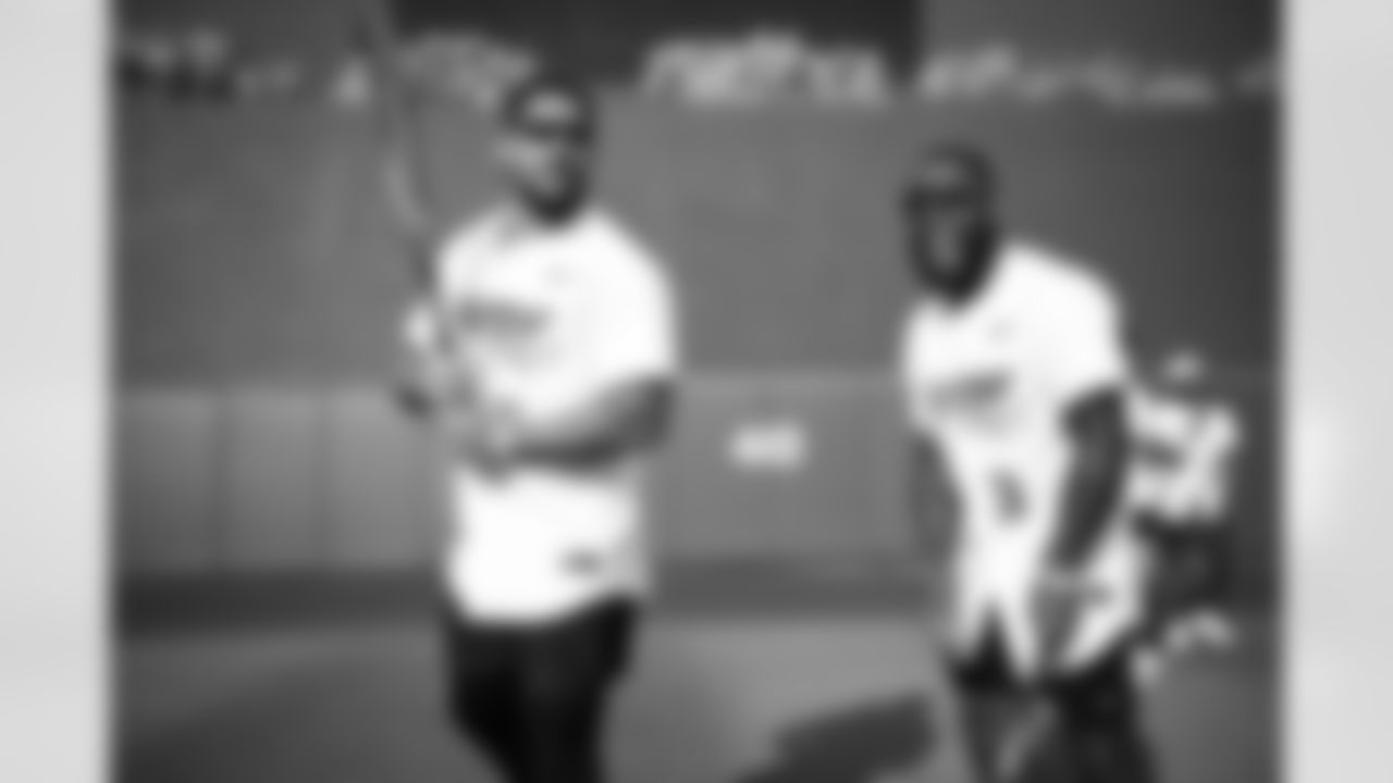 Arizona Cardinals quarterback Kyler Murray (1) hosts his inaugural Kyler Murray Foundation Charity Celebrity Softball Game at Salt River Fields at Talking Stick on Saturday, May 17, 2025 in Scottsdale, AZ.