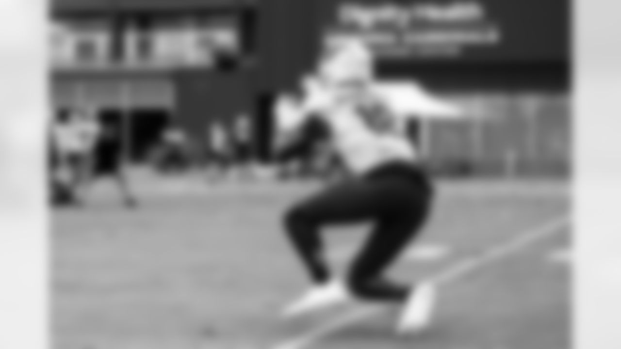 Arizona Cardinals wide receiver Marvin Harrison Jr. (18) during practice at the Dignity Health Training Facility on Thursday, Oct. 9, 2025 in Tempe, AZ.