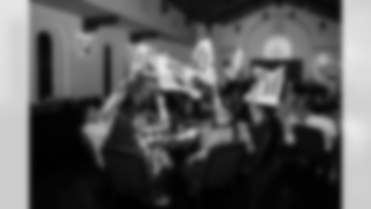 The Arizona Cardinals and Phoenix Rescue Mission host families for a Thanksgiving meal event on Monday, Nov. 24, 2025 in Phoenix, AZ.