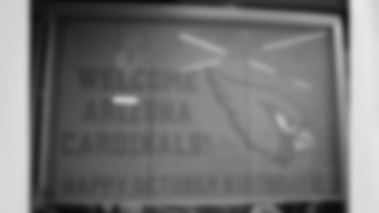 The Arizona Cardinals host a Bird Gang Birthday Bash for October birthdays at Phoenix Children's Hospital on Tuesday, Oct. 7, 2025 in Phoenix, AZ.