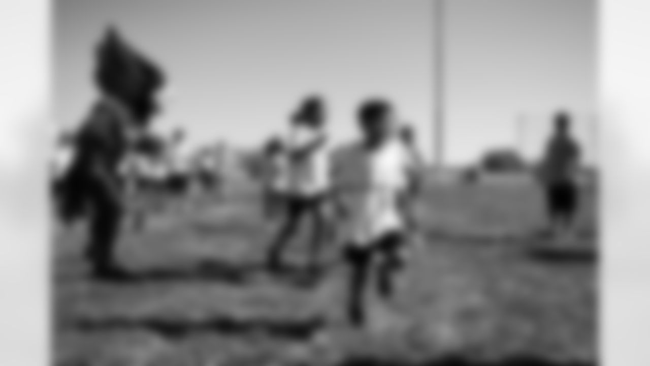 The Arizona Cardinals and the Boys & Girls Club at Gila River host a Youth Football Camp at the Boys & Girls Club on Tuesday, Nov. 11, 2025 in Laveen Village, AZ.