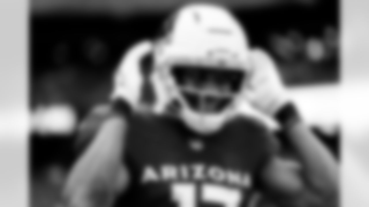 Arizona Cardinals wide receiver Zay Jones (17) during the Week 2 regular season game between the Arizona Cardinals and the Carolina Panthers on Sunday, Sep. 14, 2025 at State Farm Stadium.