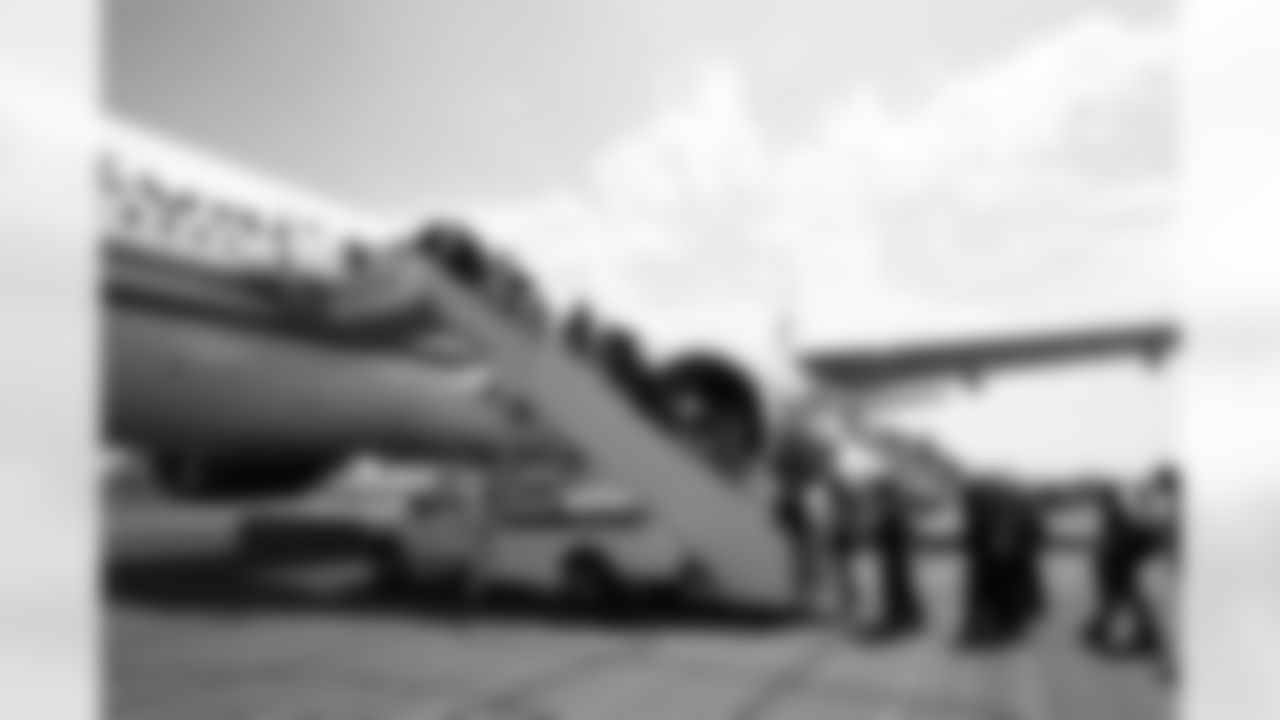 The Arizona Cardinals host the Civics Matters Send-off at Sky Harbor Airport on Wednesday, June 4, 2025 in Phoenix, AZ.