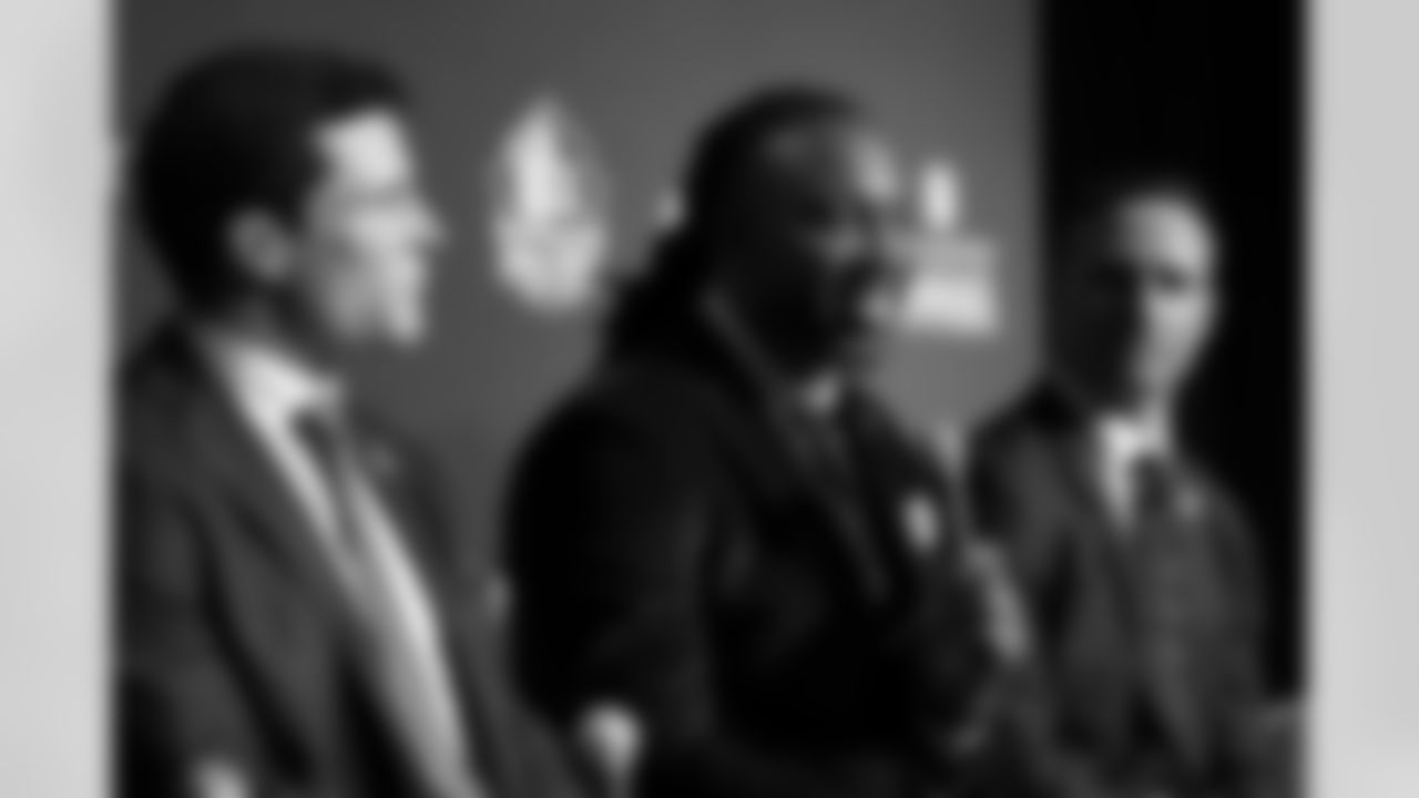 2026 Pro Football Hall of Fame inductee and former Arizona Cardinals wide receiver Larry Fitzgerald during NFL Honors at the Palace of Fine Arts on Thursday, Feb. 5, 2026 in San Francisco, CA.