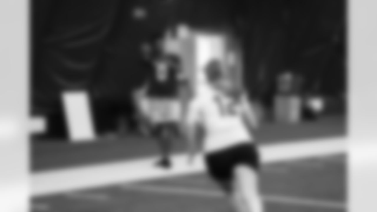 The Arizona Cardinals 2025 rookie class hosts a girls flag football skills camp presented by Dignity Health at the Dignity Health Training Facility on Saturday, June 7, 2025 in Tempe, AZ.