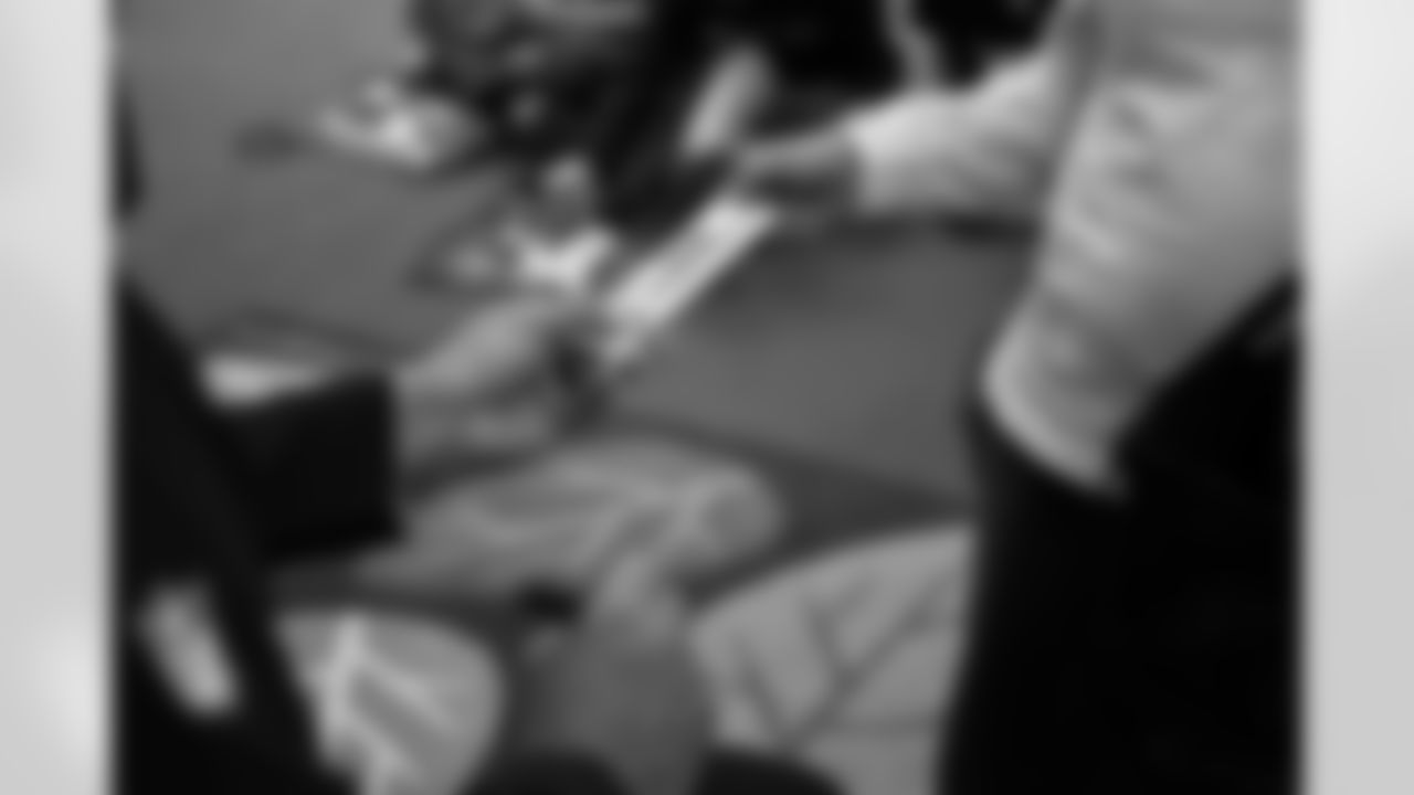 The Arizona Cardinals host a Milk and Cookies at Greenfield Elementary School presented by SRP and Albertsons-Safeway on Tuesday, Nov. 25, 2025 in Gilbert, AZ.