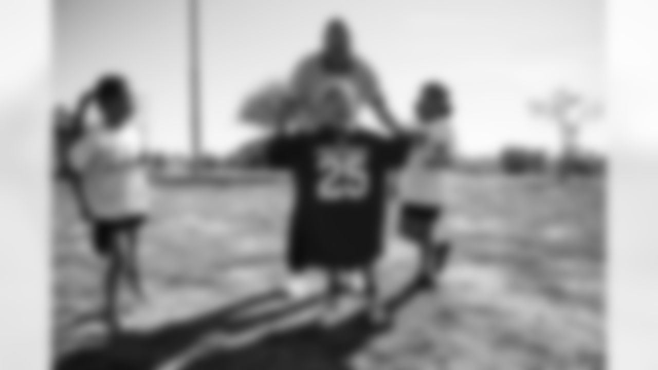 The Arizona Cardinals and the Boys & Girls Club at Gila River host a Youth Football Camp at the Boys & Girls Club on Tuesday, Nov. 11, 2025 in Laveen Village, AZ.