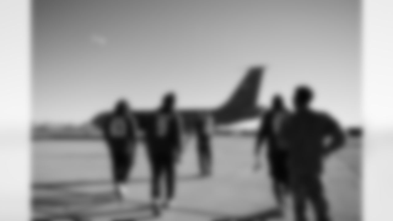 The Arizona Cardinals host TAPS, the Pat Tillman Foundation, Cox Charities, Folds of Honor, and civics educators on a KC-135 Stratotanker incentive flight featuring in-air refueling at Goldwater Air National Guard Base on Tuesday, Dec. 2, 2025 in Phoenix, AZ.