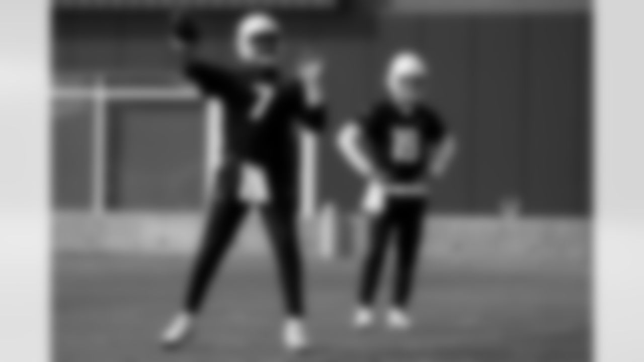 Arizona Cardinals quarterback Jacoby Brissett (7) during practice at the Dignity Health Training Facility on Friday, Jan. 2, 2026 in Tempe, AZ.