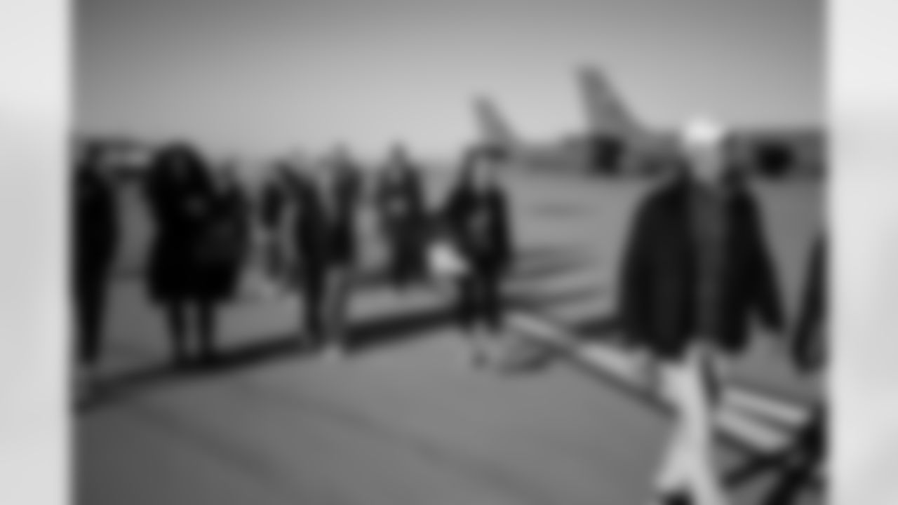 The Arizona Cardinals host TAPS, the Pat Tillman Foundation, Cox Charities, Folds of Honor, and civics educators on a KC-135 Stratotanker incentive flight featuring in-air refueling at Goldwater Air National Guard Base on Tuesday, Dec. 2, 2025 in Phoenix, AZ.