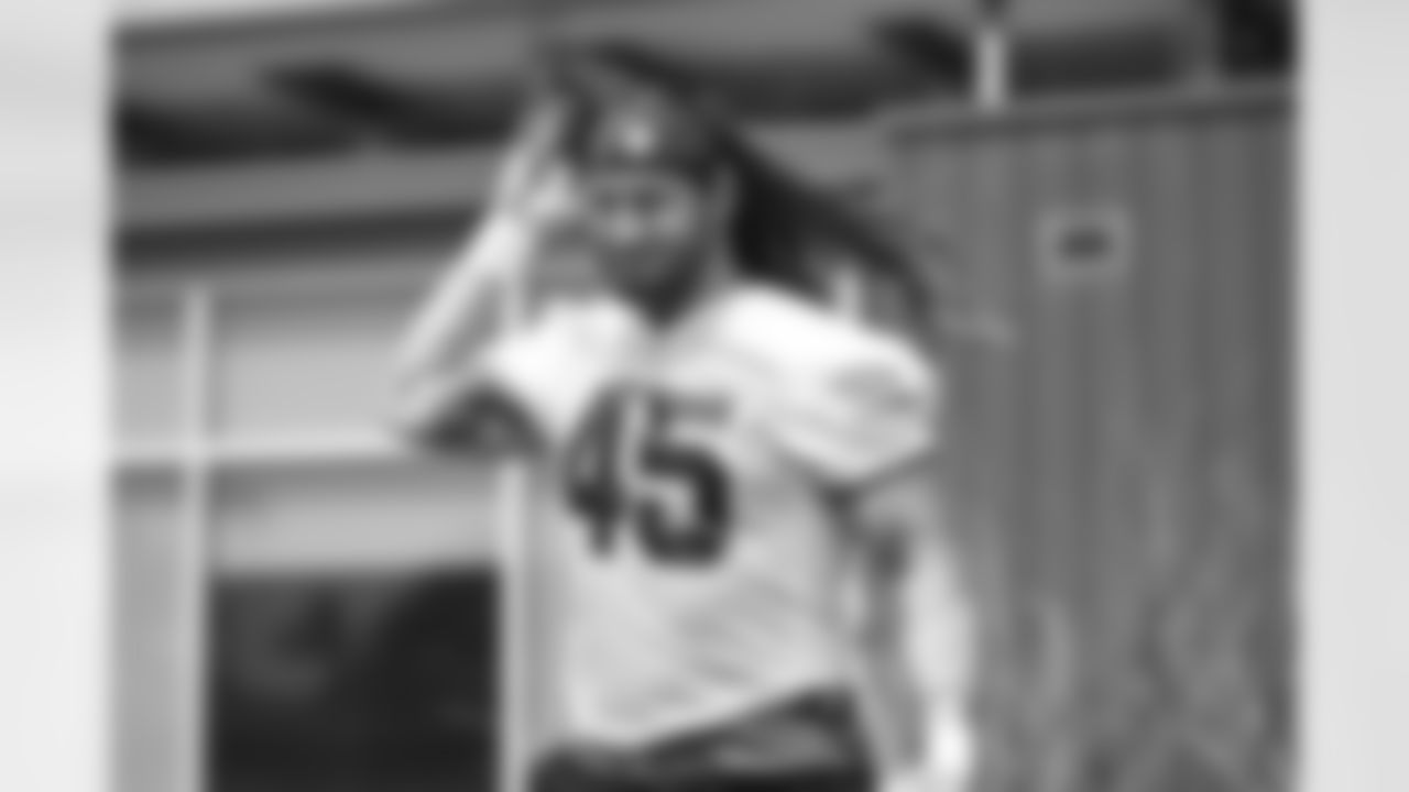 Arizona Cardinals linebacker Dennis Gardeck (45) during 2024 OTA's Monday, May 20, 2024 in Tempe, AZ.