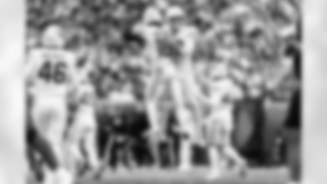 Arizona Cardinals punter Matt Haack (39) and Arizona Cardinals cornerback Max Melton (16) during the Week 17 regular season game between the Arizona Cardinals and the Cincinnati Bengals on Sunday, Dec. 28, 2025 in Cincinnati, OH.