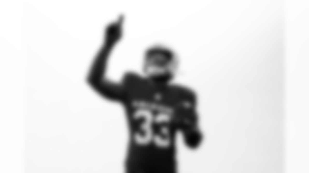 Arizona Cardinals running back Trey Benson (33) during 2025 Media Day on Monday, June 9, 2025 in Tempe, AZ.