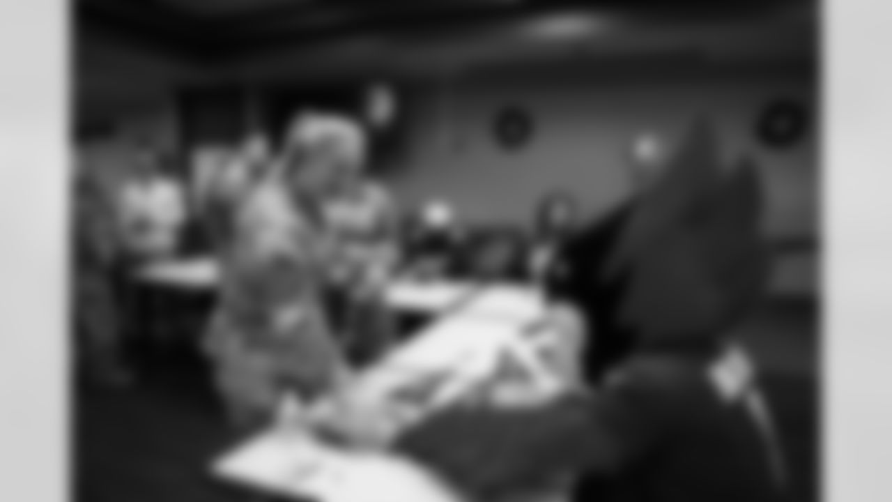 The Arizona Cardinals host TAPS, the Pat Tillman Foundation, Cox Charities, Folds of Honor, and civics educators on a KC-135 Stratotanker incentive flight featuring in-air refueling at Goldwater Air National Guard Base on Tuesday, Dec. 2, 2025 in Phoenix, AZ.