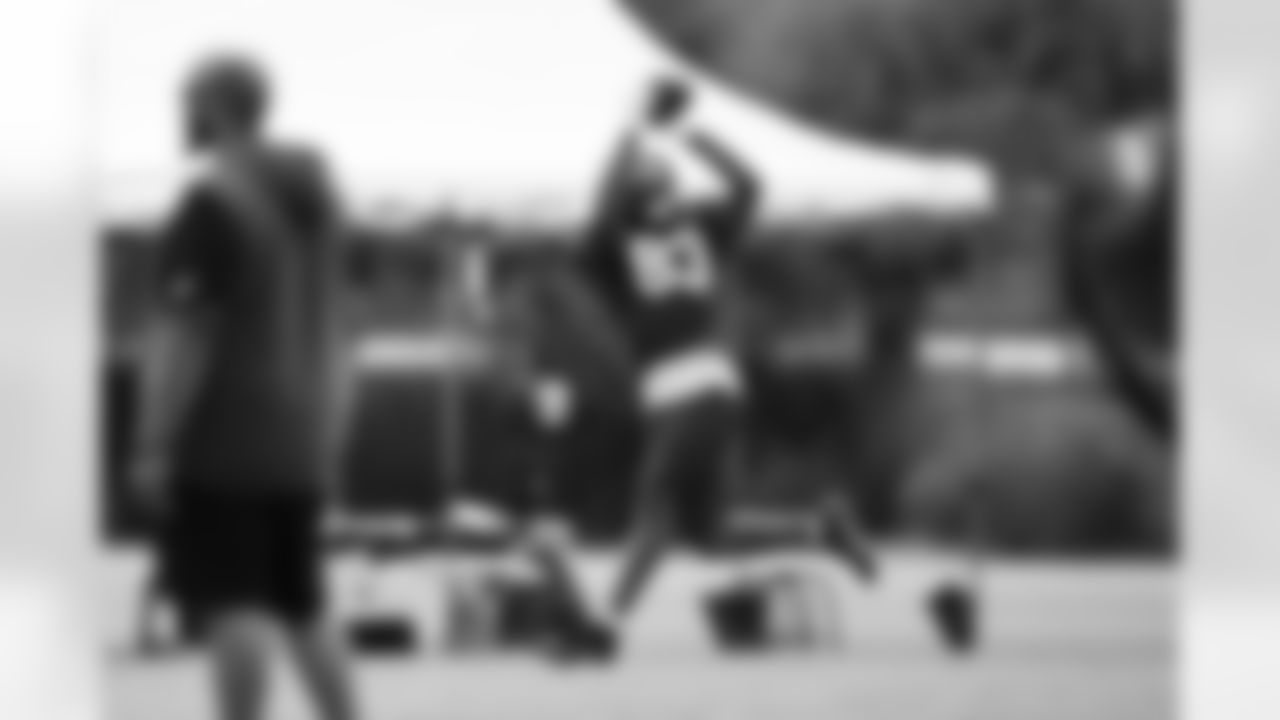 Arizona Cardinals wide receiver Tejhaun Palmer (83) during practice at the Dignity Health Training Facility on Thursday, Sep. 18, 2025 in Tempe, AZ.