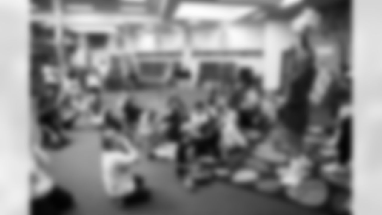 The Arizona Cardinals host a Milk and Cookies at Greenfield Elementary School presented by SRP and Albertsons-Safeway on Tuesday, Nov. 25, 2025 in Gilbert, AZ.