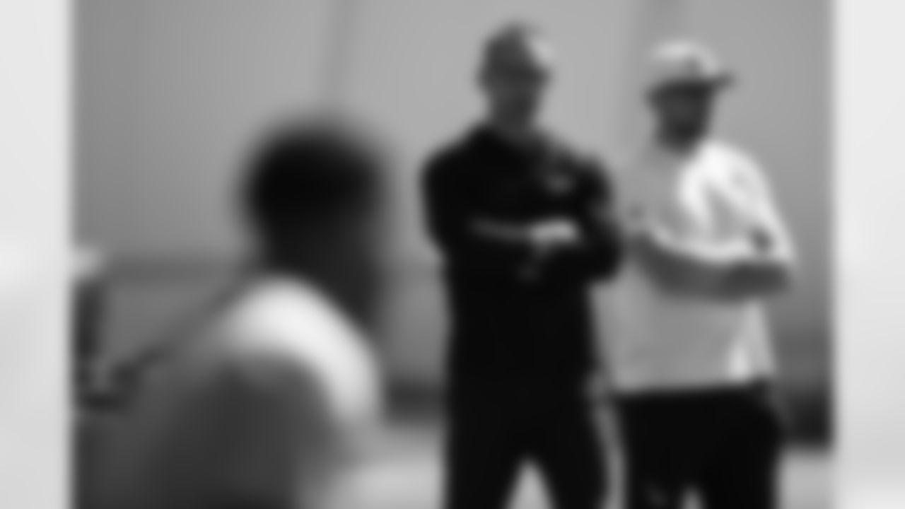 Arizona Cardinals Head Coach Jonathan Gannon during the 2025 Rookie Minicamp at the Dignity Health Training Facility on Friday, May 9, 2025 in Tempe, AZ.