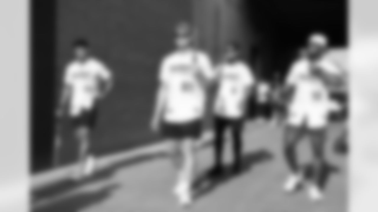 Arizona Cardinals quarterback Kyler Murray (1) hosts his inaugural Kyler Murray Foundation Charity Celebrity Softball Game at Salt River Fields at Talking Stick on Saturday, May 17, 2025 in Scottsdale, AZ.