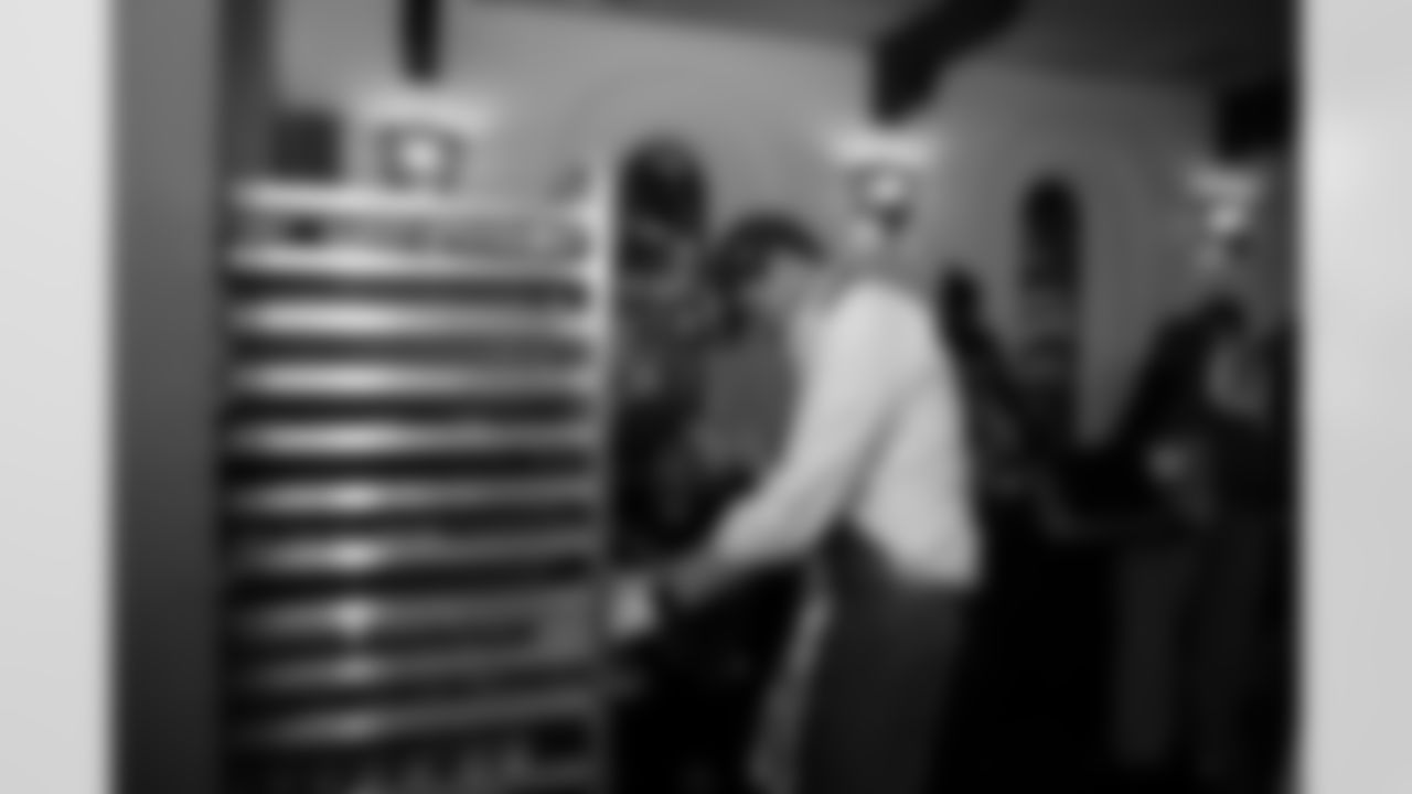 The Arizona Cardinals and Phoenix Rescue Mission host families for a Thanksgiving meal event on Monday, Nov. 24, 2025 in Phoenix, AZ.