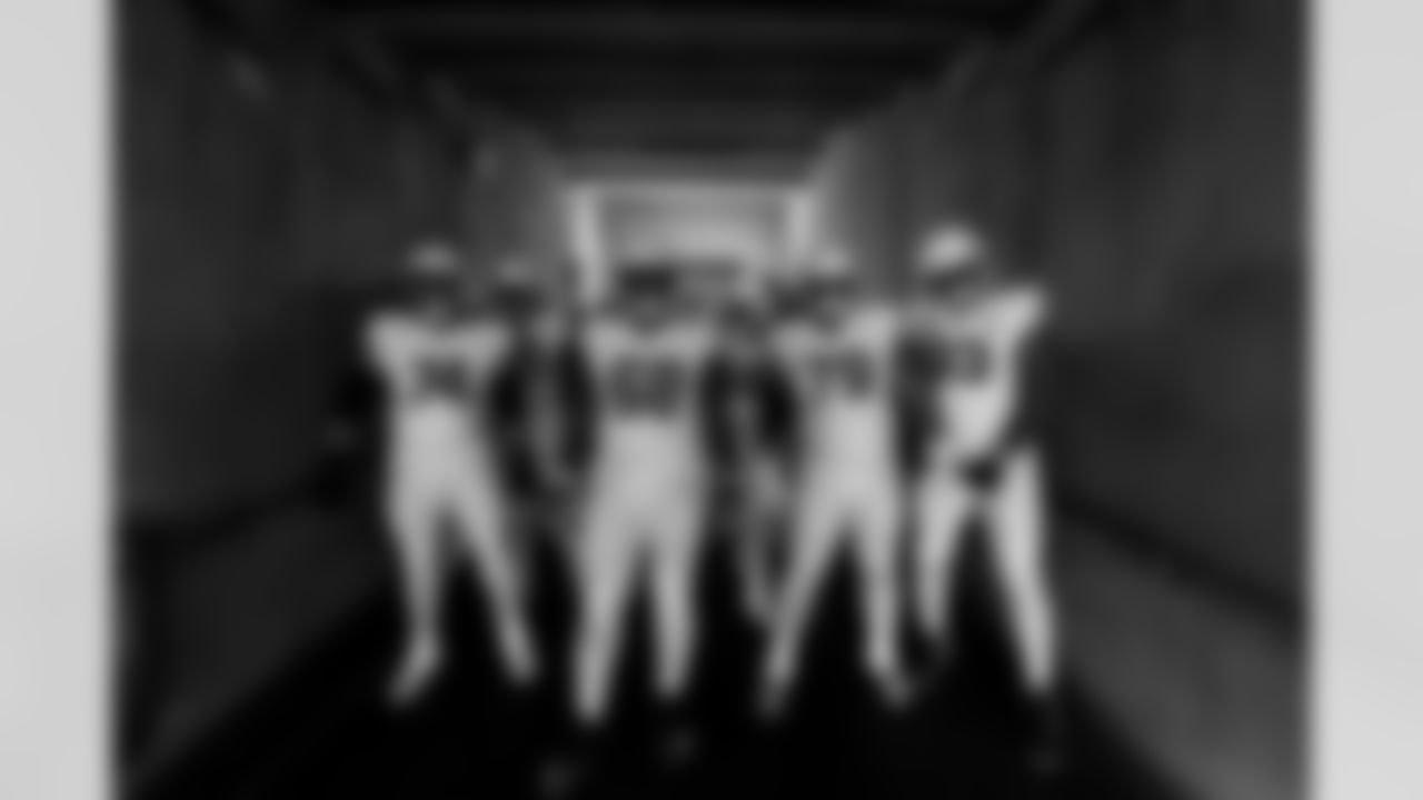 Arizona Cardinals offensive lineman Kelvin Beachum (68) , Arizona Cardinals offensive lineman Isaiah Adams (74), Arizona Cardinals defensive lineman Calais Campbell (93) and Arizona Cardinals defensive lineman PJ Mustipher (79) during the Week 15 regular season game between the Arizona Cardinals and the Houston Texans on Sunday, Dec. 14, 2025 in Houston, TX.