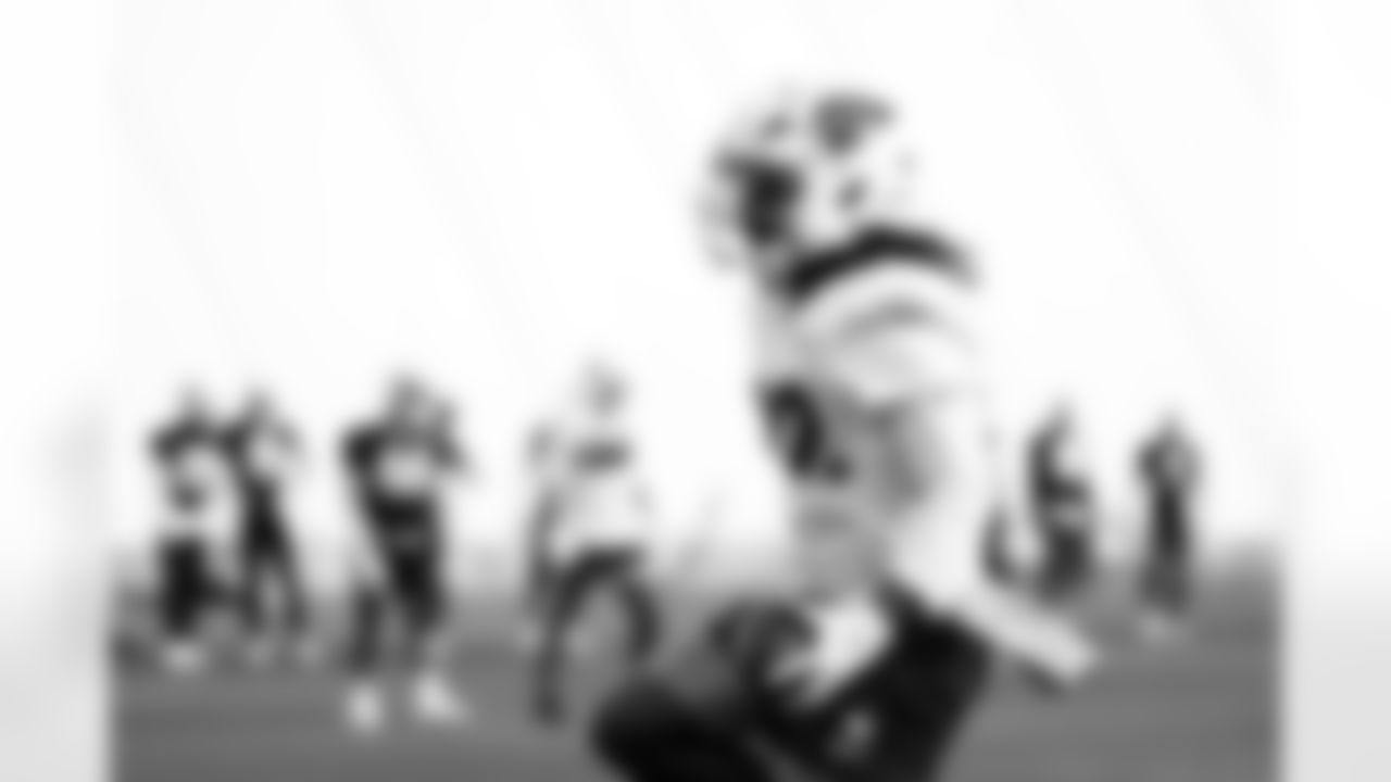 Arizona Cardinals running back Michael Carter (22) during practice at the Dignity Health Training Facility on Friday, Jan. 2, 2026 in Tempe, AZ.