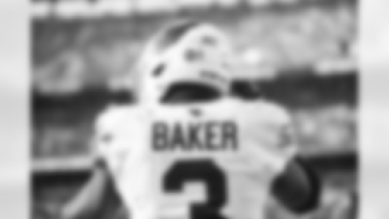 Arizona Cardinals safety Budda Baker (3) during the Week 9 regular season game between the Arizona Cardinals and the Cleveland Browns on Sunday, Nov 5, 2023 in Cleveland, OH.