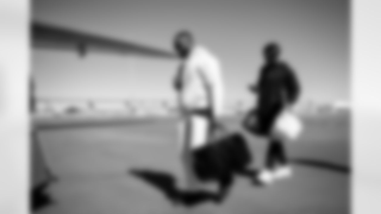 Arizona Cardinals safety Budda Baker (3) travels to Seattle before the Week 10 regular season game against the Seattle Seahawks on Saturday, Nov. 8, 2025 in Phoenix, AZ.