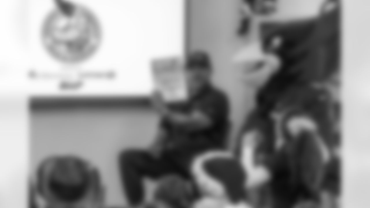 The Arizona Cardinals host a Milk and Cookies at Frank Elementary School presented by SRP and Albertsons-Safeway on Wednesday, Dec. 17, 2025 in Tempe, AZ.