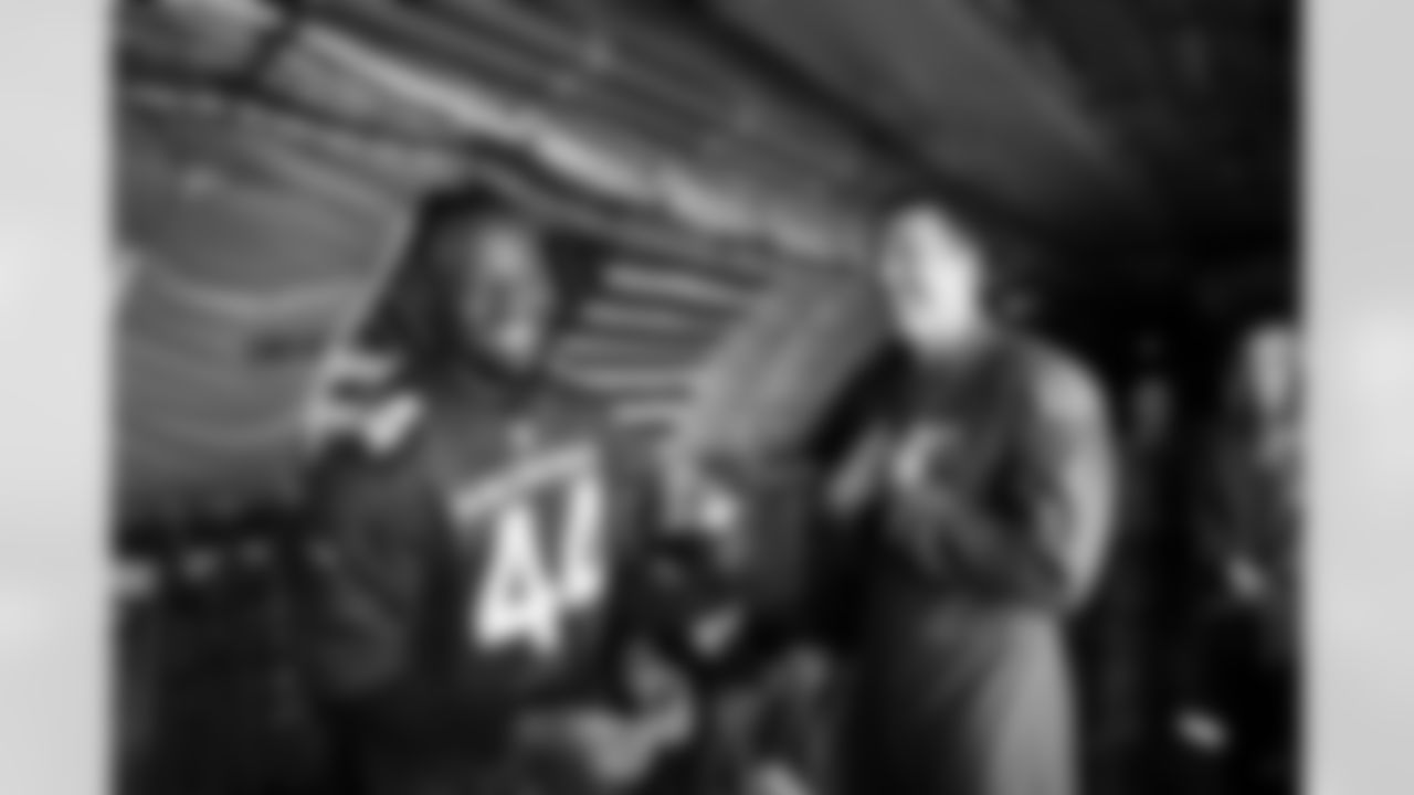 The Arizona Cardinals host TAPS, the Pat Tillman Foundation, Cox Charities, Folds of Honor, and civics educators on a KC-135 Stratotanker incentive flight featuring in-air refueling at Goldwater Air National Guard Base on Tuesday, Dec. 2, 2025 in Phoenix, AZ.