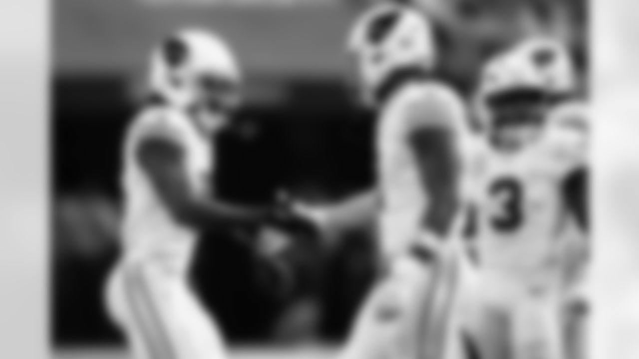 Arizona Cardinals cornerback Max Melton (16) and Arizona Cardinals linebacker Mack Wilson Sr. (2) during the Week 13 regular season game between the Arizona Cardinals and the Minnesota Vikings on Sunday, Dec 1, 2024 in Minneapolis, MN.